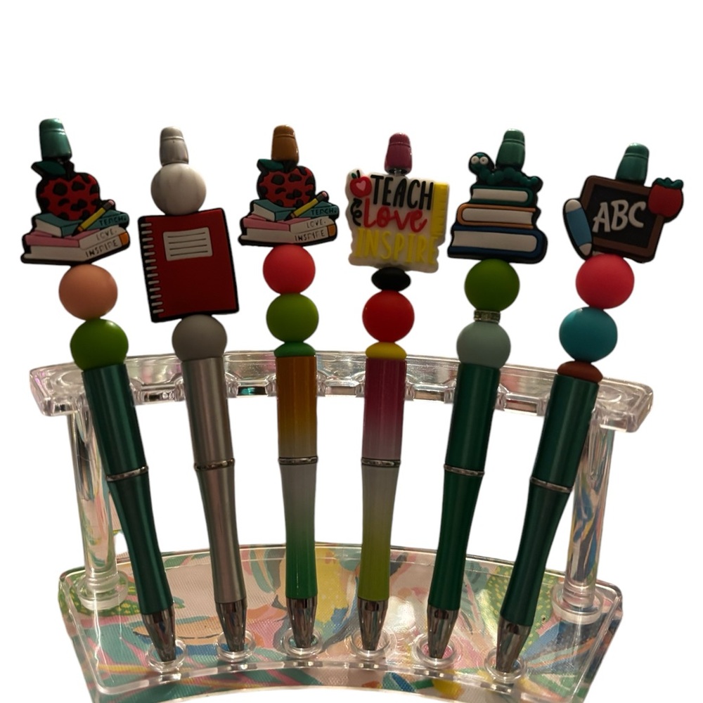 Colorful Teacher-Themed Pens Set